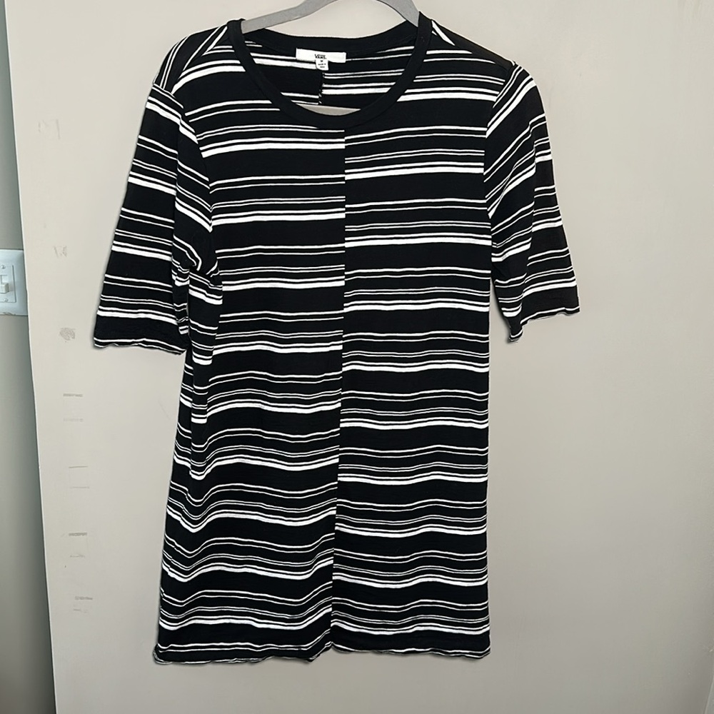 Vans Black and White Striped t-shirt dress